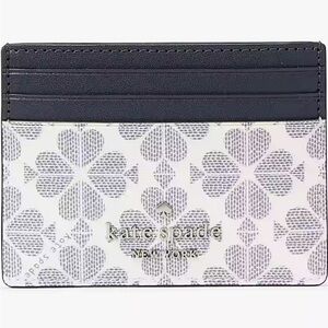 Kate Spade New York Signature Spade Flower Small Slim Card Holder